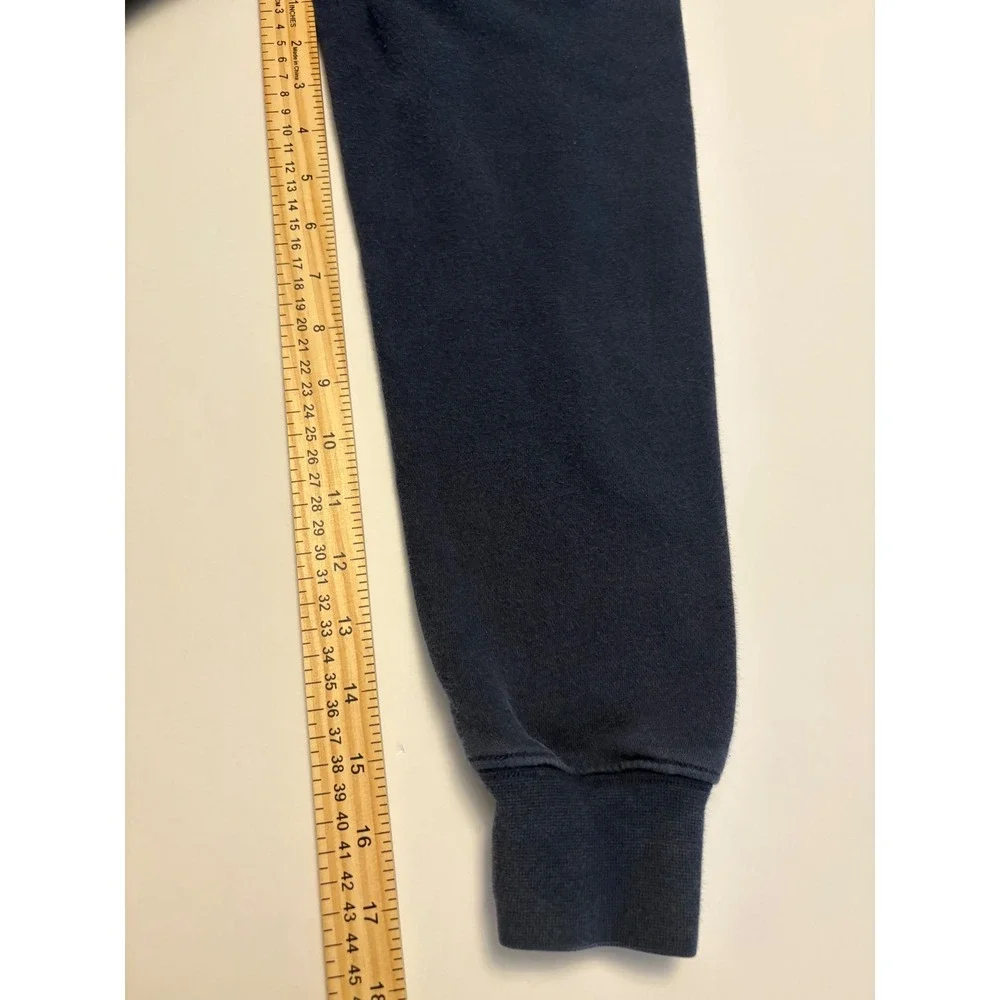 Nike Hoodie Mens XS Navy Blue Fleece Embroidered Swoosh Pullover 0195